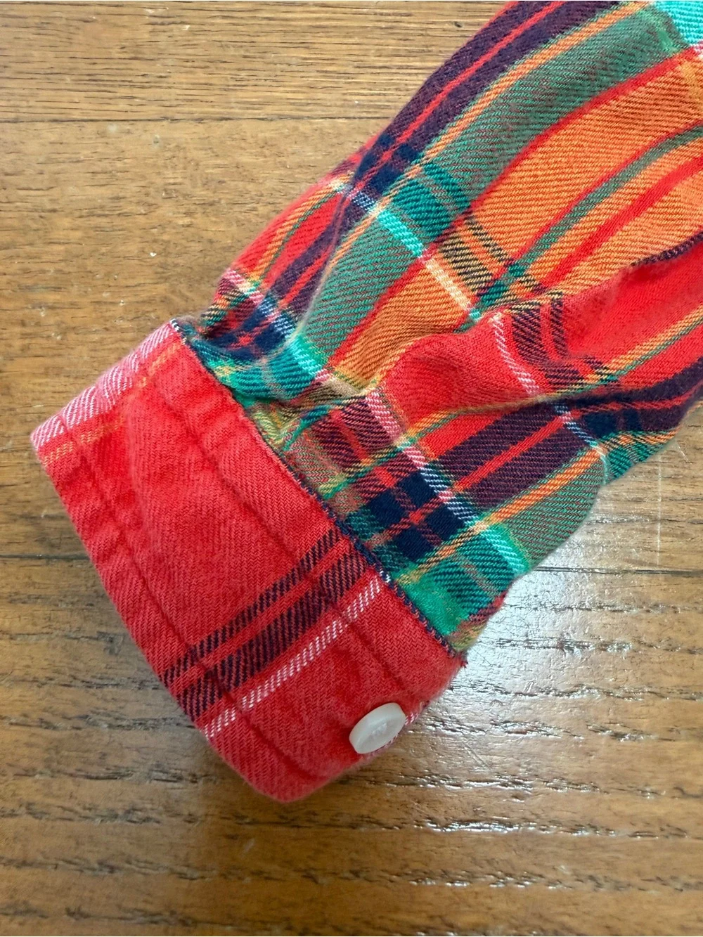 Ralph Lauren Red and Green Plaid Button-Down Toddler Boys Shirt - Size 24M